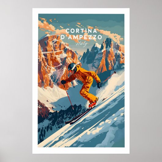 Cortina dampezzo Ski Poster 1 (Devant)