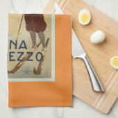 Cortina D'Ampezzo  Skiing Poster Theedoek (Quarter Fold)