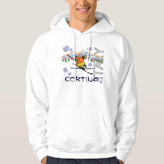 Cortina Italie gars sweat - shirt à capuche de ski (Devant)