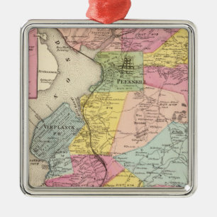 Cortlandt, stad metalen ornament