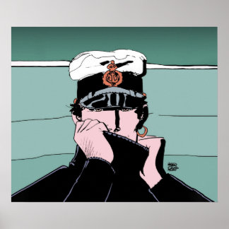 Corto Maltese in a sweater Poster