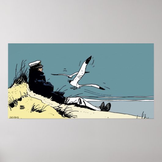 Corto Maltese on the shore Poster (Voorkant)