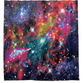 Coruscatie Sterren Veld Douchegordijn (Voorkant)