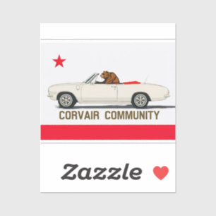 Corvair Community California LM Convertible Sticker