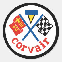 Corvair Patch 2 kleuren/zwarte Stickers