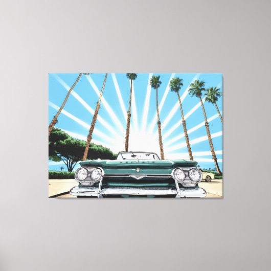 Corvair Pop Art Canvas Afdruk (Voorkant)