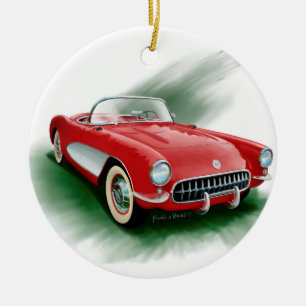 Corvette 1957 keramisch ornament