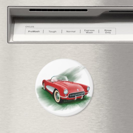 Corvette 1957 magneet (Insitu (Vaatwasser))