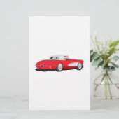 Corvette 1959 briefpapier (Staand voorkant)