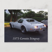 Corvette 1975 briefkaart (Voorkant)