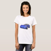Corvette 2008: Sportauto: Blauwe afwerking: T-shirt (Voorkant volledig)