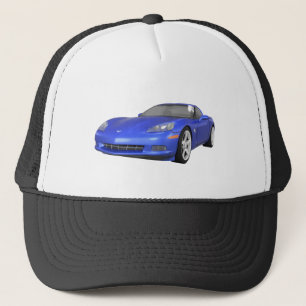 Corvette 2008: Sportauto: Blauwe afwerking: Trucker Pet
