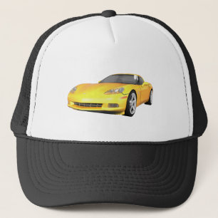 Corvette 2008: Sportauto: Gele afwerking: Trucker Pet