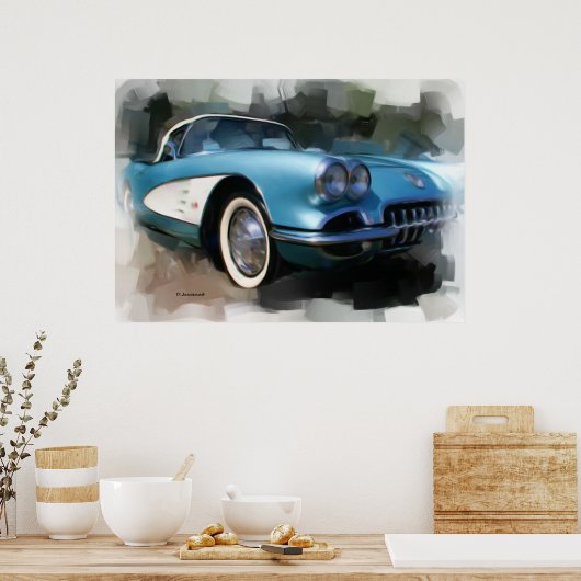 Corvette Art Print (Keuken)