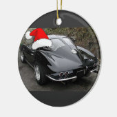 Corvette Black Split Window/Kerstmis Keramisch Ornament (Links)