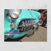 Corvette bleue ~ carte postale (Devant)