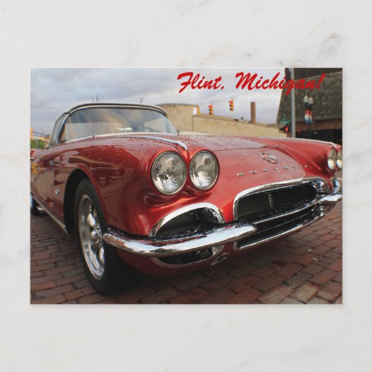 corvette briefkaart (Voorkant)