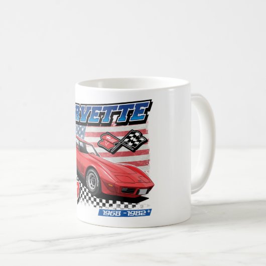 Corvette C3 - Mug de café (Devant droit)