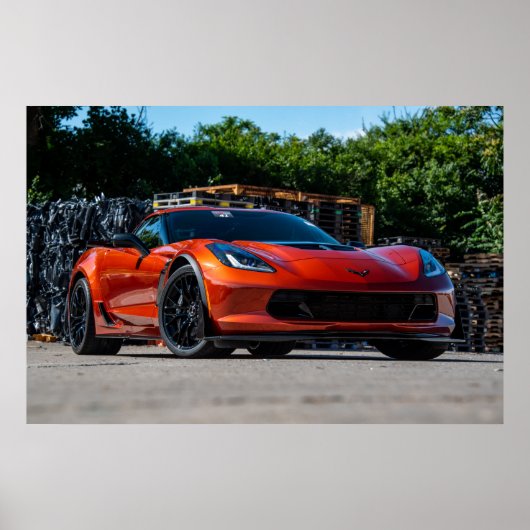 Corvette C7 Z06 Poster (Voorkant)