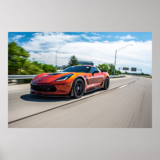Corvette C7 Z06 Poster (Voorkant)