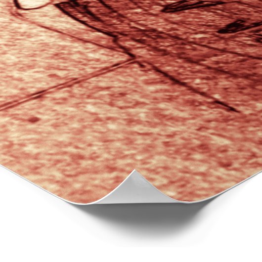 Corvette C7R Z06 Schets Poster (Hoek)