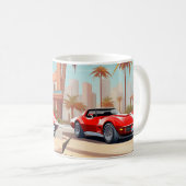 Corvette Chevy Stingray Café Mug (Devant droit)