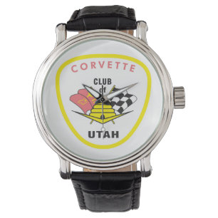 Corvette Club Logo Horloge
