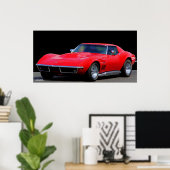 CORVETTE: DE AMERIKAANSE SPORTCAR POSTER (Thuiskantoor)