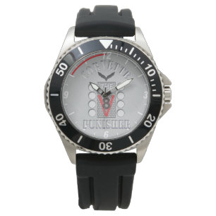 Corvette de Punisher V8 grijs horloge
