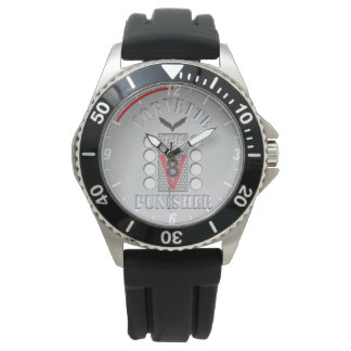Corvette de Punisher V8 grijs horloge