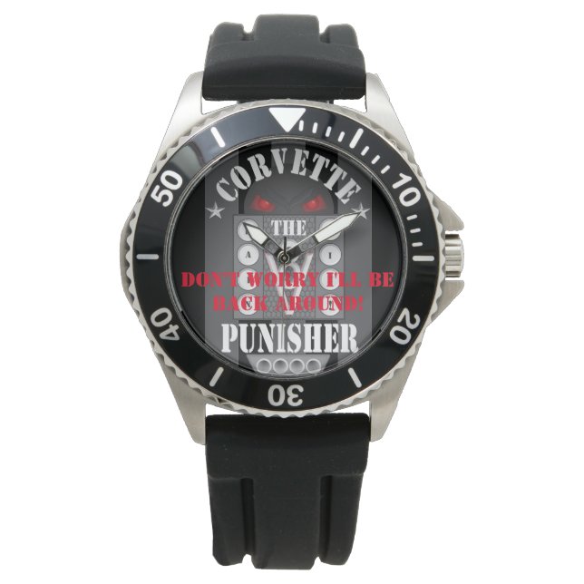 Corvette de Punisher Watch Horloge (Voorkant)