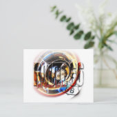 Corvette Hubcap - Route 66 Briefkaart (Staand voorkant)