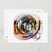Corvette Hubcap - Route 66 Briefkaart (Voorkant / Achterkant)