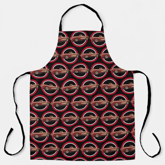  Corvette Pattern All-Over Print Schort (Voorkant)