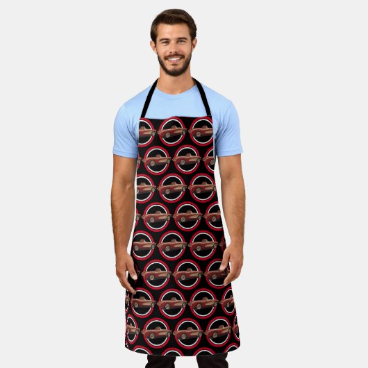 Corvette Pattern All-Over Print Schort (Gedragen)