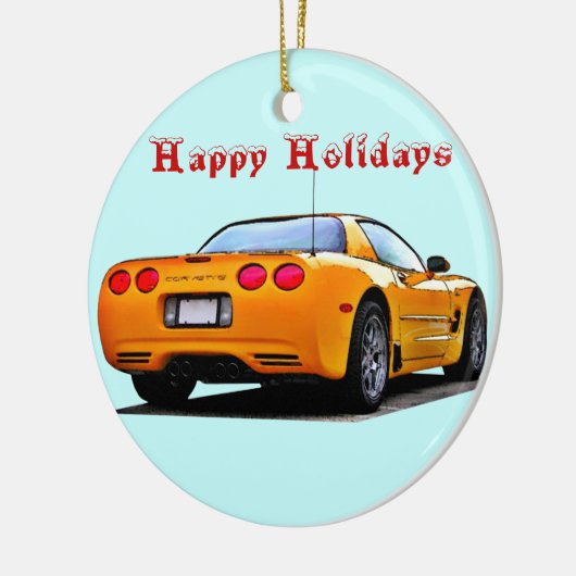 Corvette Prettige feestdagen Keramisch Ornament (Links)
