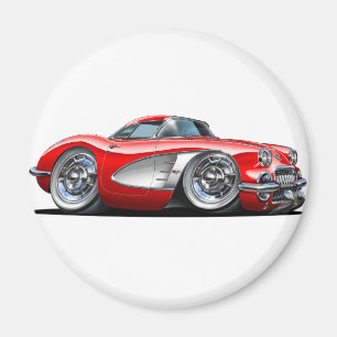 Corvette Red Car Magneet