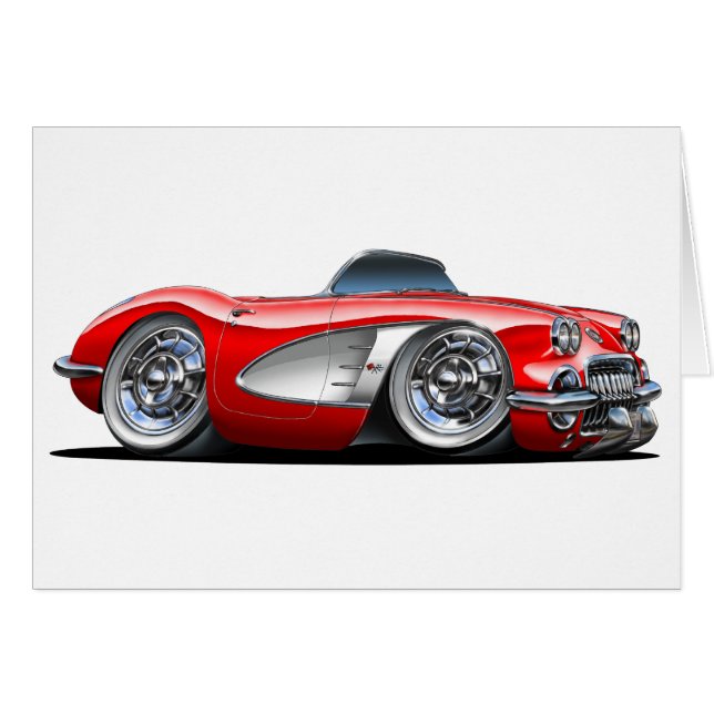 Corvette Red Convertible (Voorkant Horizontaal)