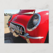 Corvette rouge ~ carte postale (Devant)