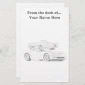 Corvette Stationery Briefpapier (Voorkant / Achterkant)