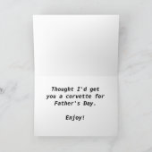 Corvette Vaderdag Kaart (Binnen)