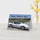 Corvette Vaderdag Kaart (Gele Bloem)