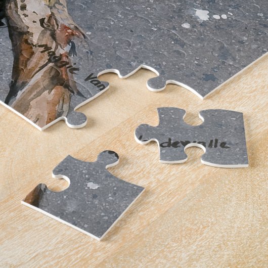 Corvus Corvidae et Cedar Jigsaw Puzzle (Côté)