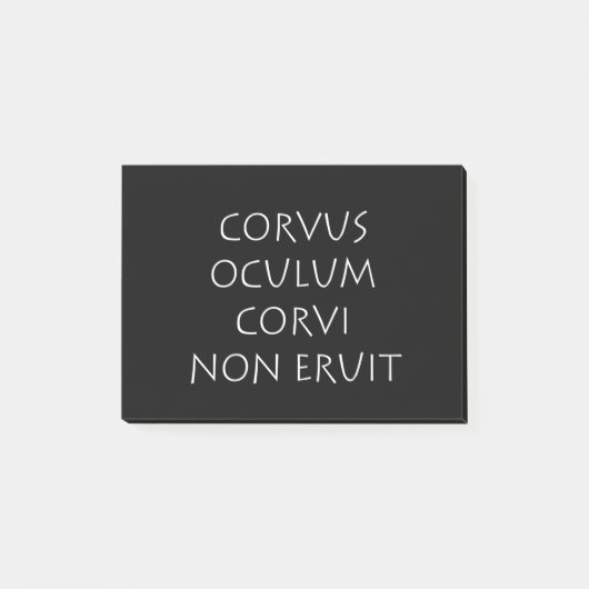 Corvus oculum corvi non eruit post-it® notes (Voorkant)