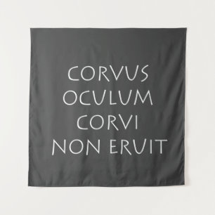 Corvus oculum corvi non eruit wandkleed