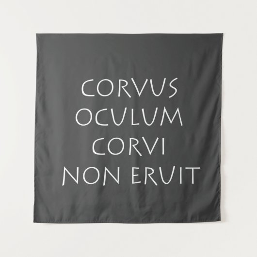 Corvus oculum corvi non eruit wandkleed (Voorkant)