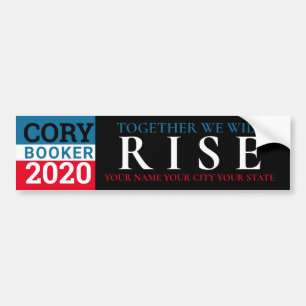 Cory Booker 2020 Exclusief Samen Zullen We Opstaan Bumpersticker