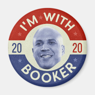 Cory Booker President 2020 Democraat Foto Retro Magneet