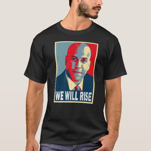 Cory Booker we gaan verhogen T-shirt (Voorkant)