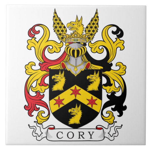 Cory Family Crest (Iers) Tegeltje (Voorkant)